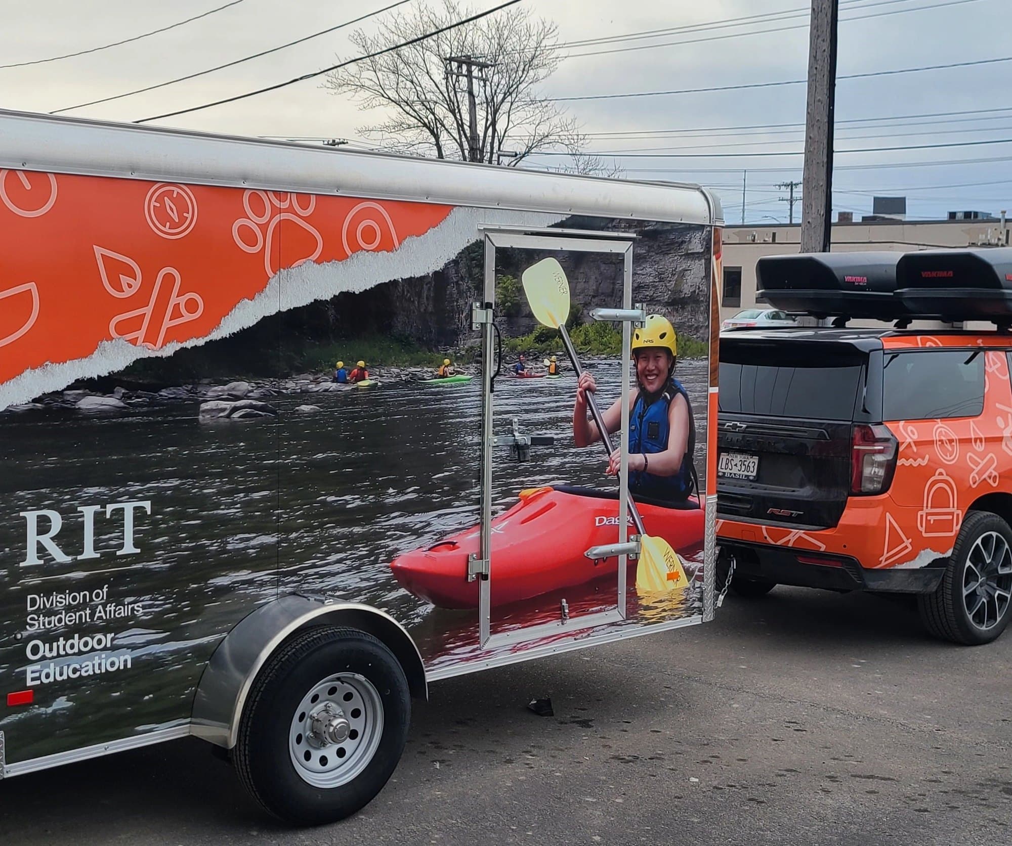 RIT Outdoor Education trailer wrap